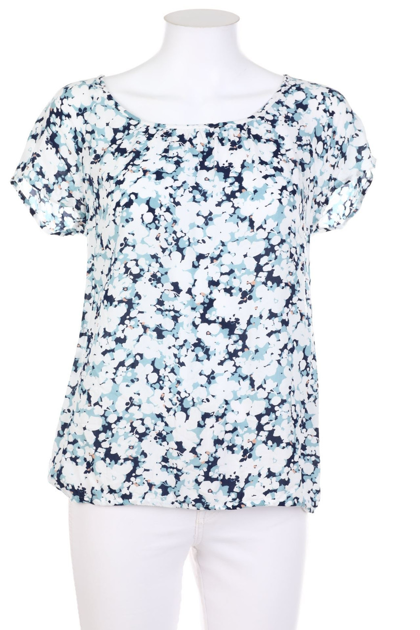 Street One - Kurzarm-Bluse mit floralem Muster - D 36