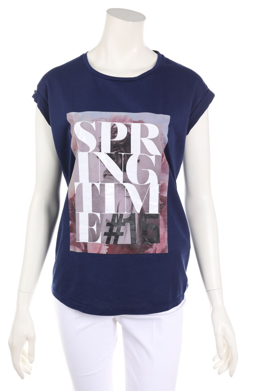 EMPORIO ARMANI - Kurzarm-Shirt mit Print - D 36