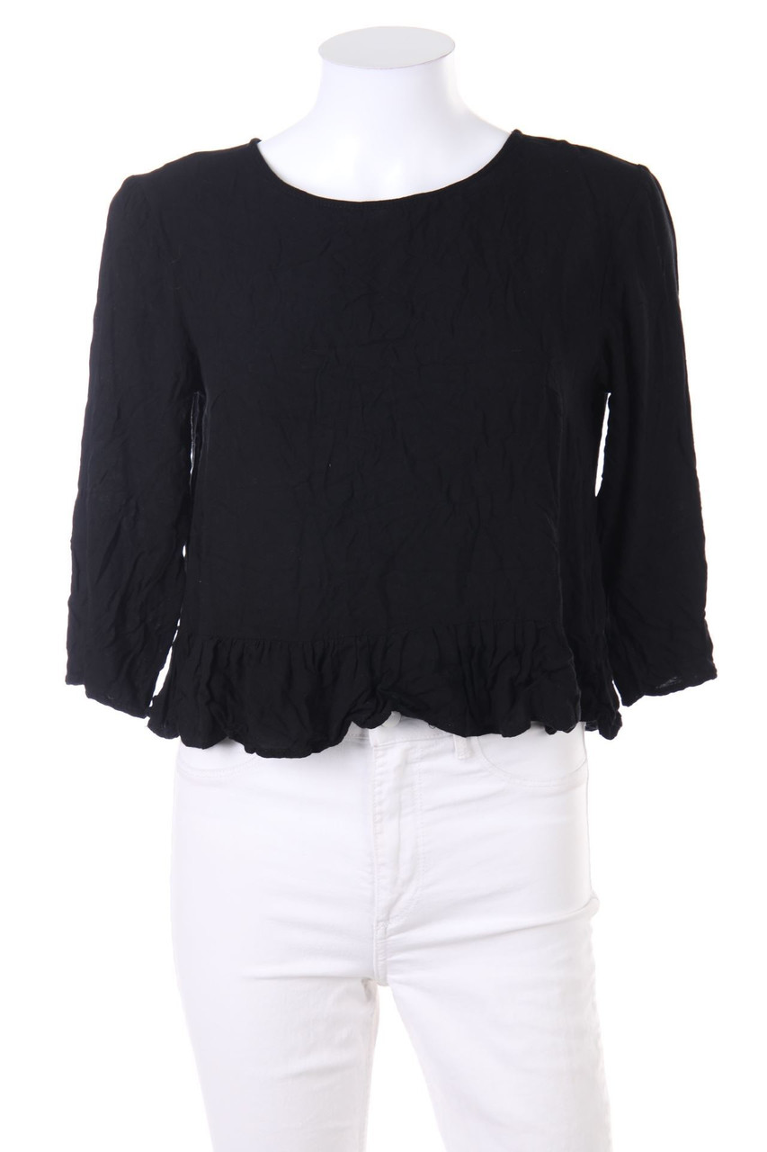 H&M DIVIDED - Volants-Bluse mit 3/4-Ärmel - D 36