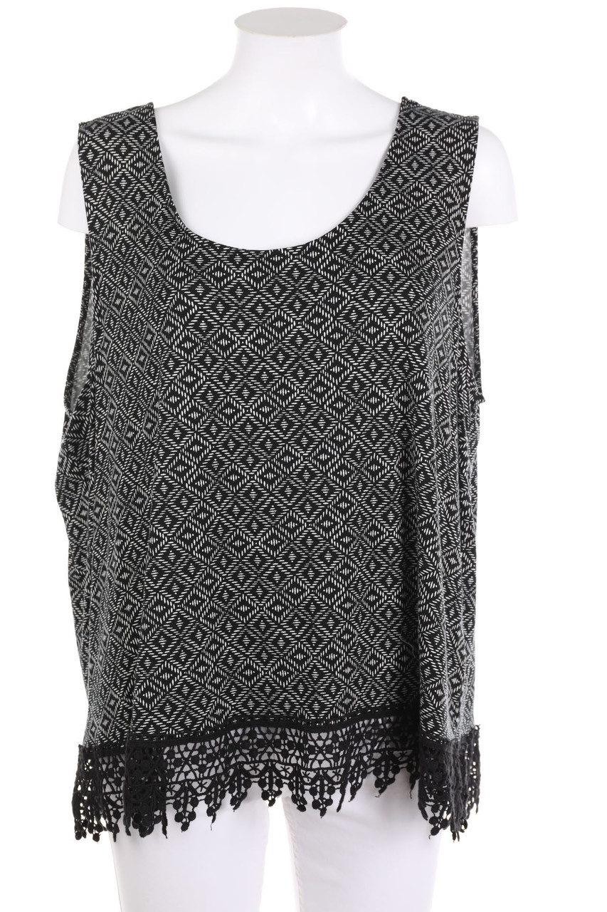Yessica by C&A - Print-Top mit Spitzen-Einsatz - XL