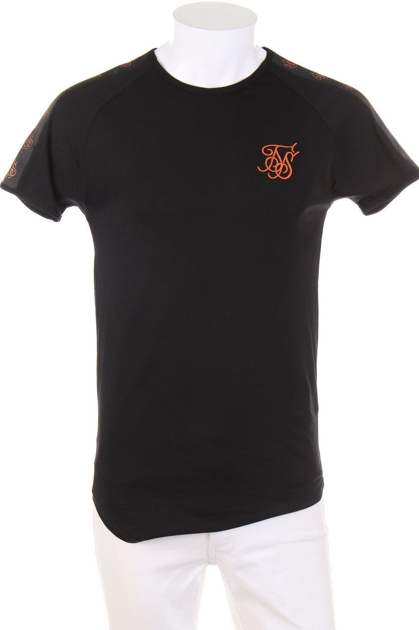 SIKSILK - T-Shirt mit Logo-Stickerei - S