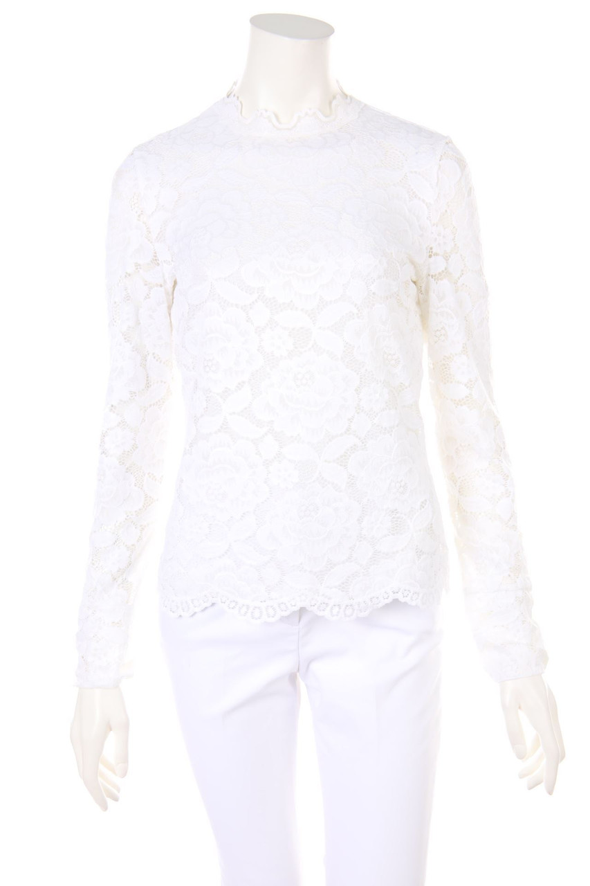 TAIFUN - Longsleeve-Shirt aus Spitze - D 38