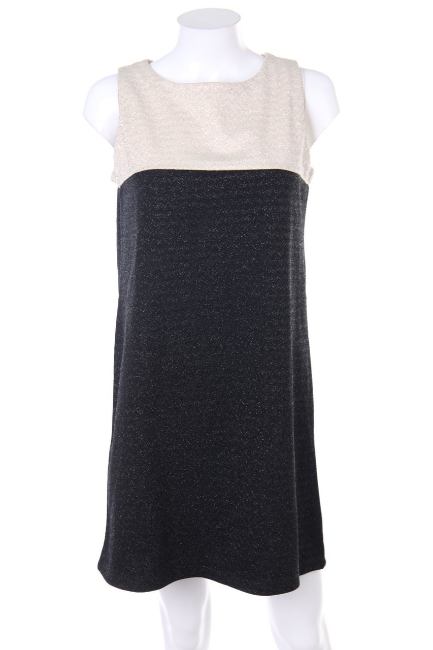 MANGO SUIT - Two Tone-Party-Kleid mit Metallic-Effekt - S