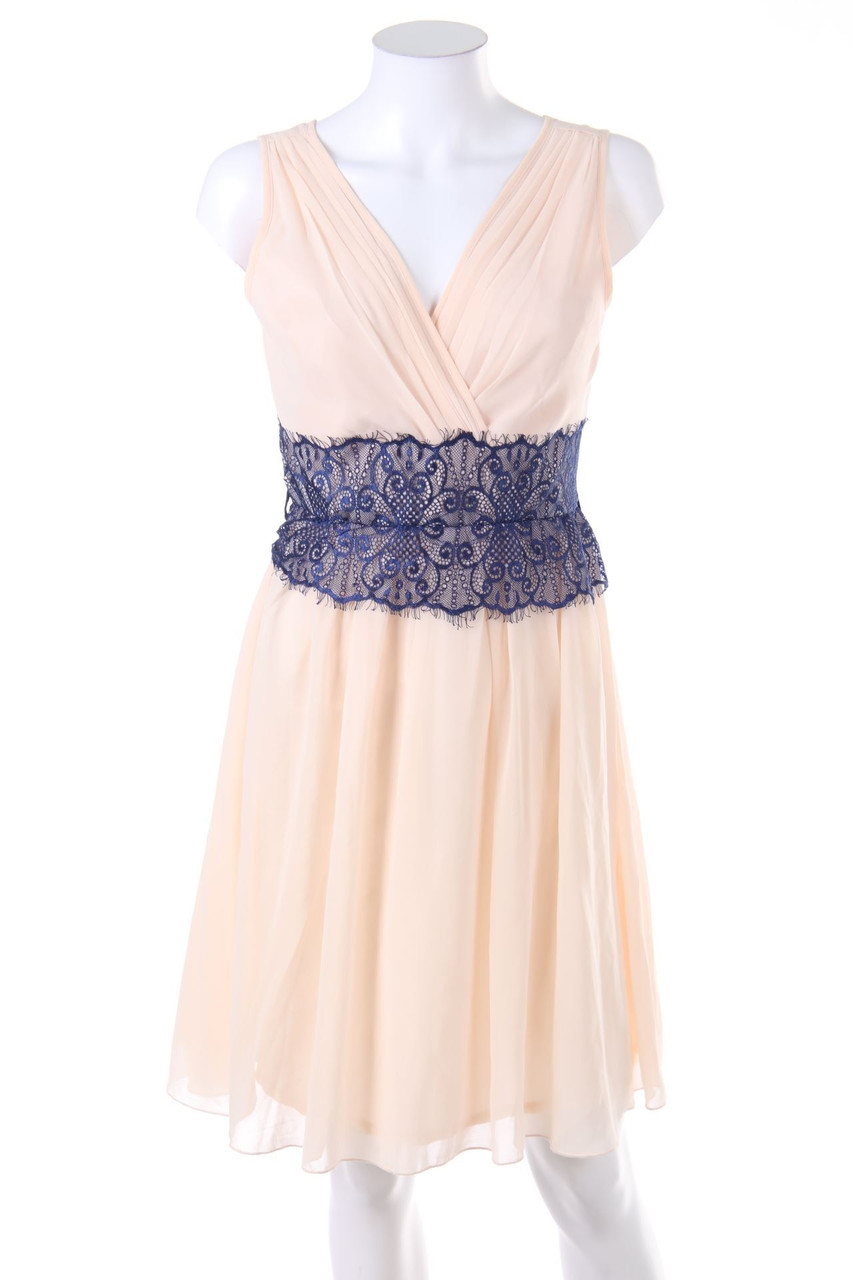 Ohne Label - Kleid mit Spitze - D 34