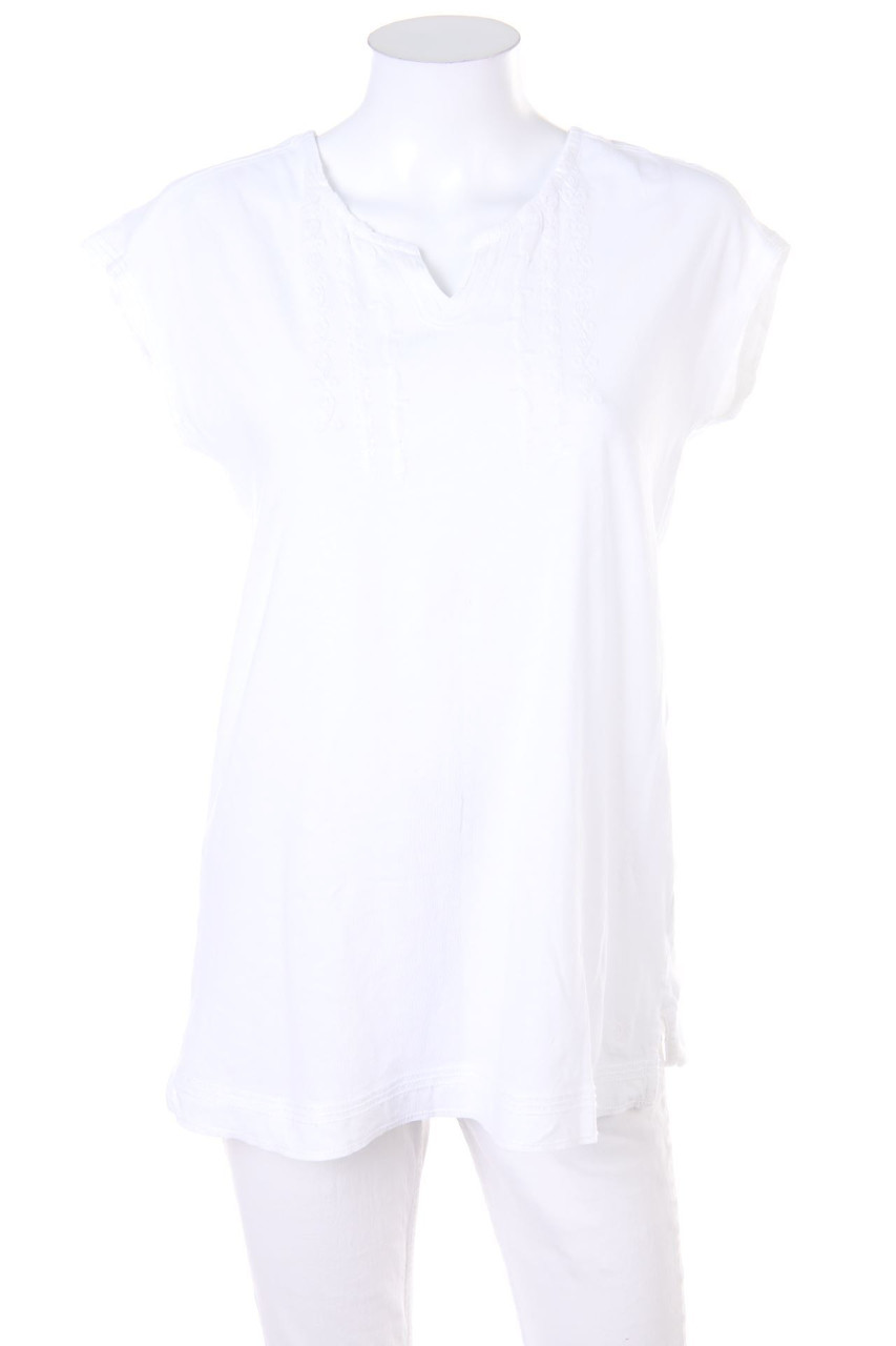 Marc O´Polo - Kurzarm-Shirt mit Stickereien - S