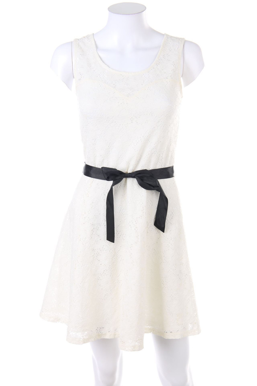 MORGAN - Spitzen-Party-Kleid mit Gürtel - S