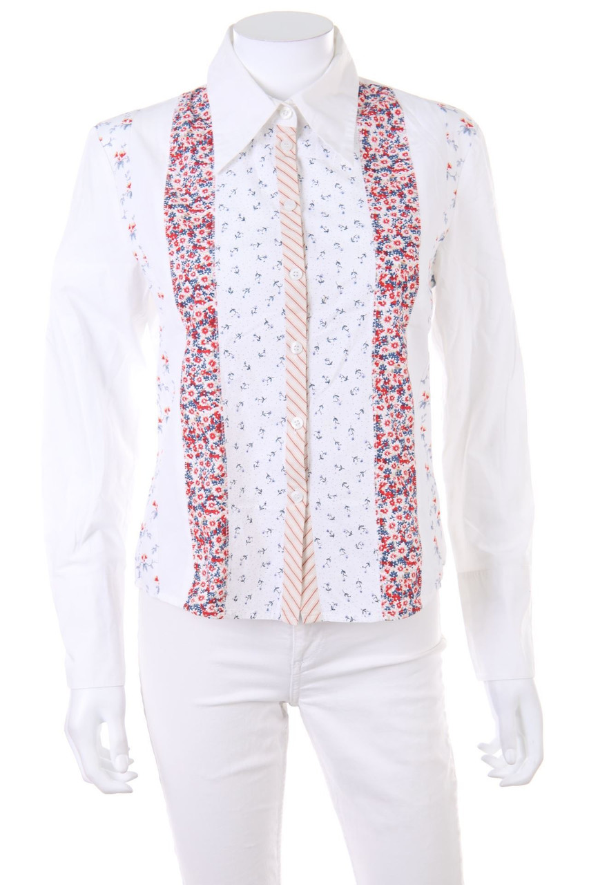 ESPRIT - Hemd-Bluse mit floralem Muster - D 40