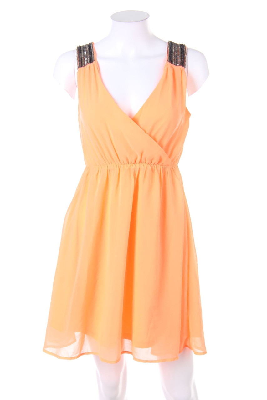 Pimkie - Neon-Party-Kleid mit Perlen - S