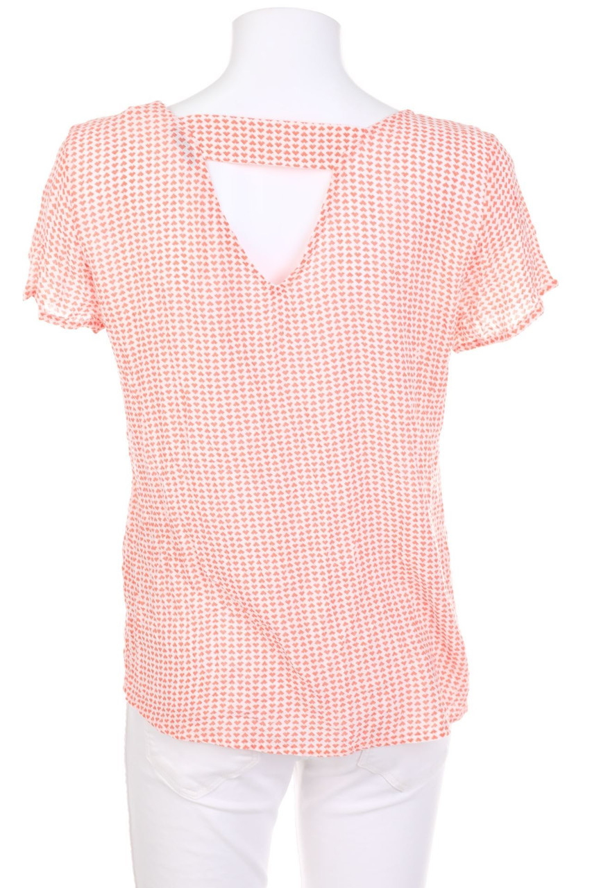 ESPRIT - Kurzarm-Bluse mit Print - XS