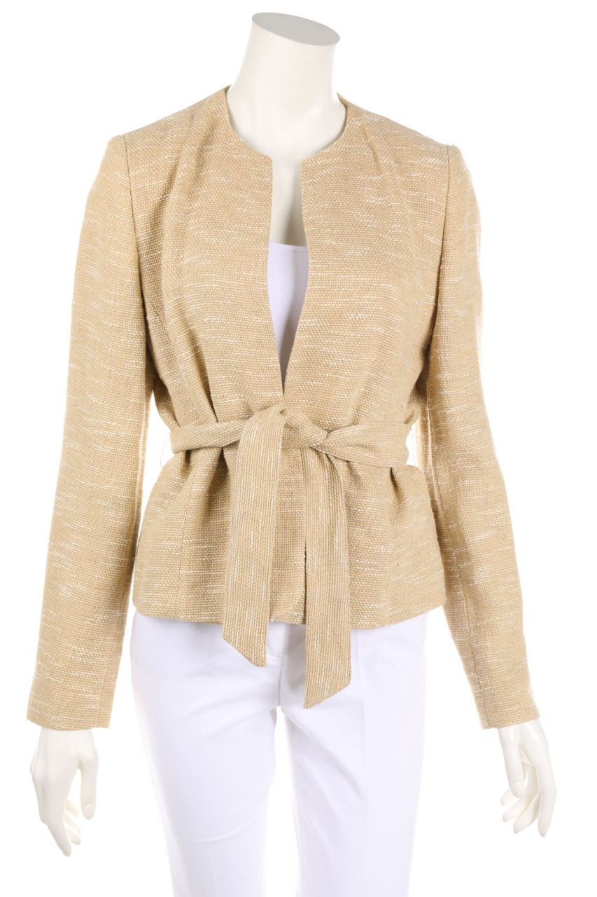 GLOBUS ESSENTIALS - Blazer mit Gürtel aus Leinen-Mix - D 38