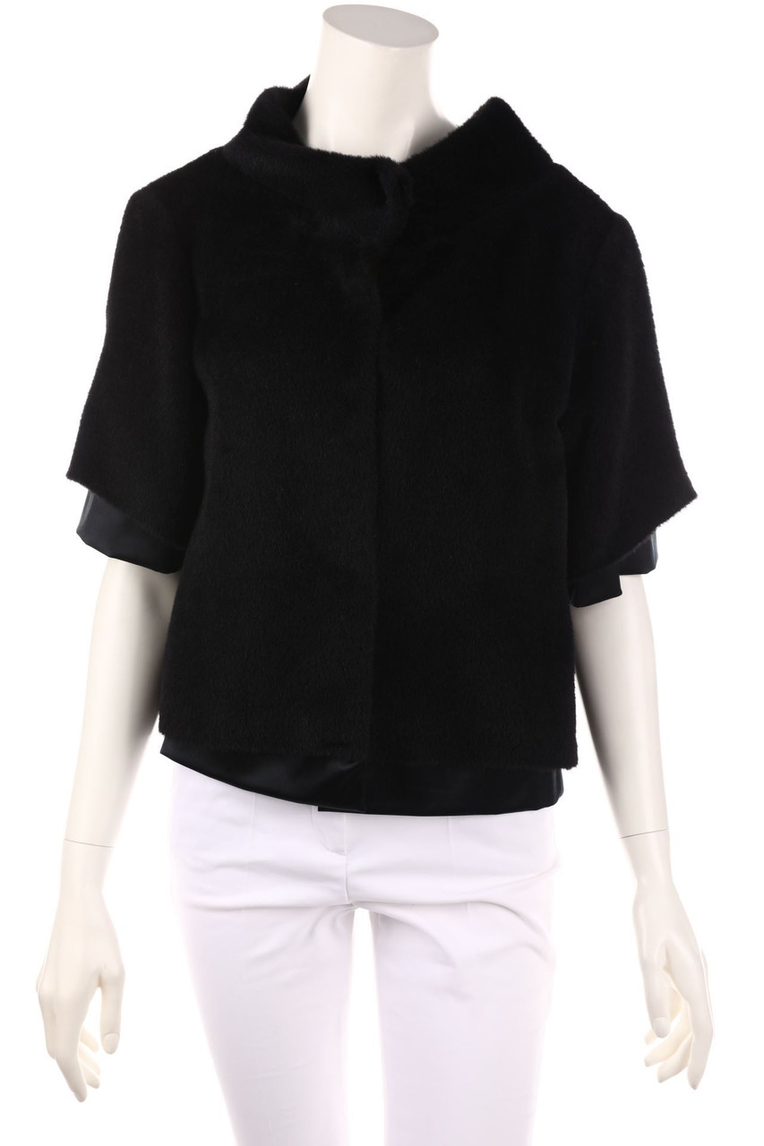 SCHUHMACHER - Jacke aus Schurwoll-Mix mit Seiden-Details - M