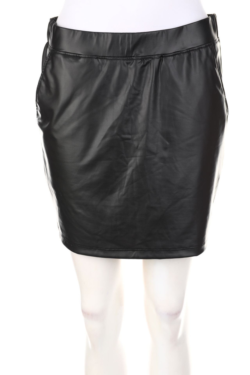 JACQUELINE de YONG - Faux Leather-Mini-Rock - M