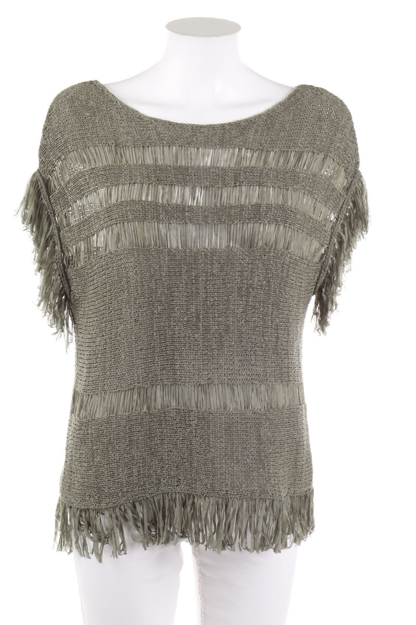 KappAhl - Strick-Pullover mit Fransen - D 32-34