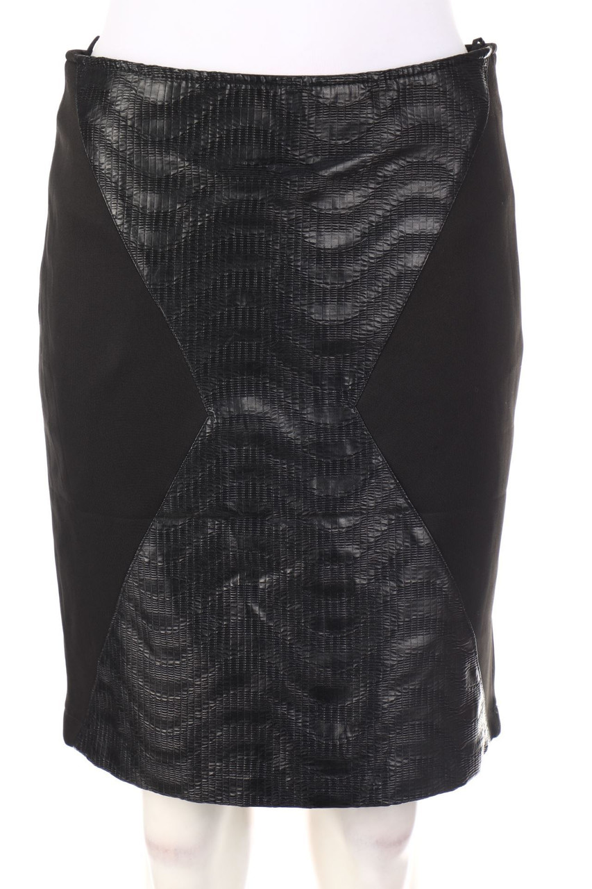 Simple City - Rock mit Kunstleder-Details - M