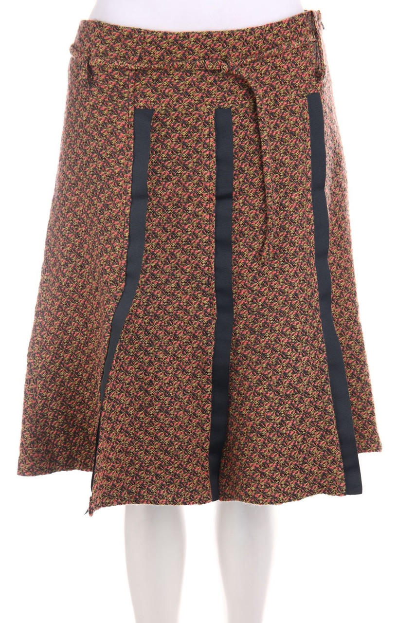 IRENE VAN RYB - Bouclé-Rock mit Applikationen - D 40