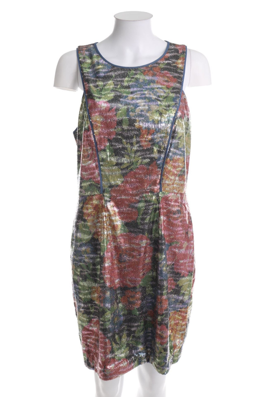 Jessica Simpson - Pailletten-Abendkleid mit floralem Muster - D 40