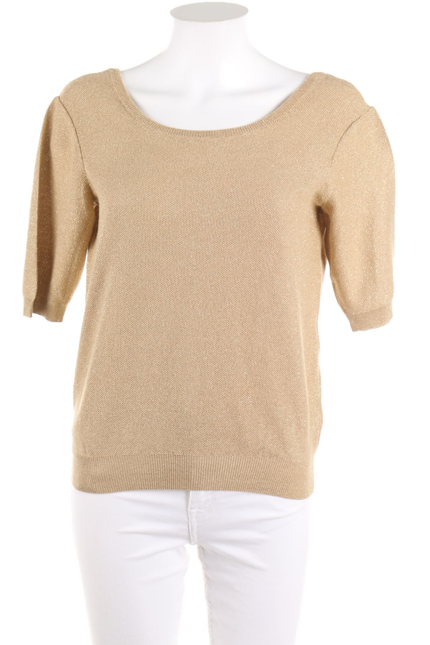 UTERQÜE - Strick-Pullover mit Metallic-Effekt - D 38