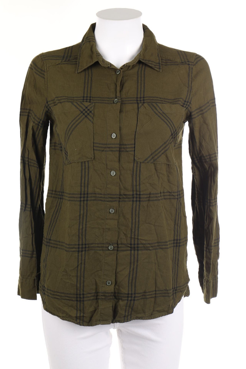 H&M DIVIDED - Karo-Hemd-Bluse mit aufgesetzten Taschen - D 32