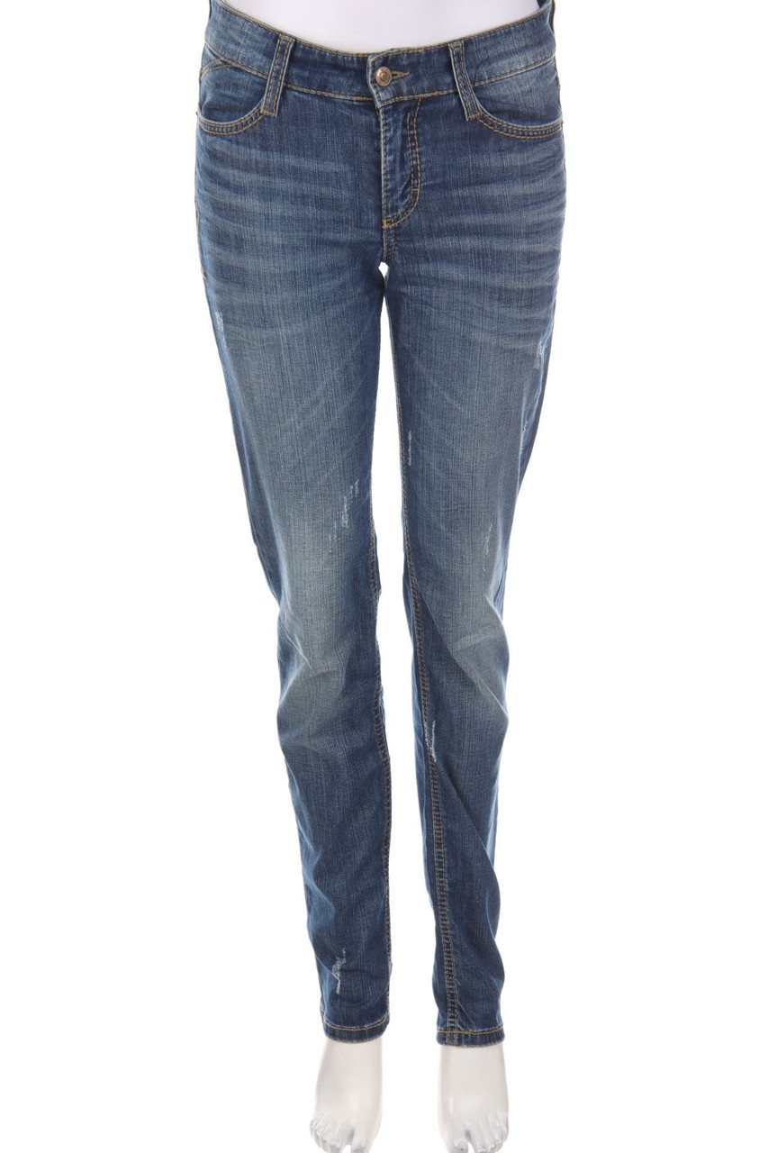 MAC - Distressed Skinny-Jeans - D 36