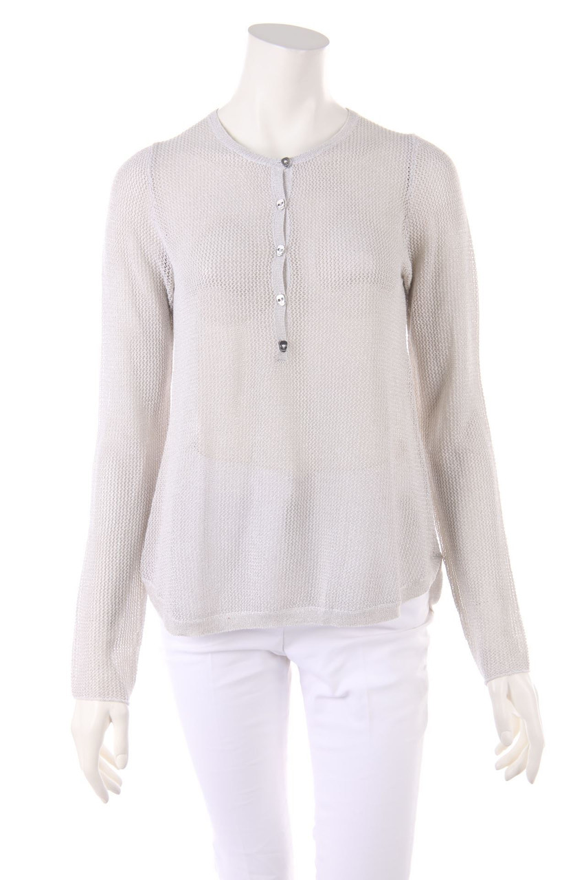 ZADIG & VOLTAIRE - Strick-Pullover aus Lochstrick mit Metallic-Effekt - M