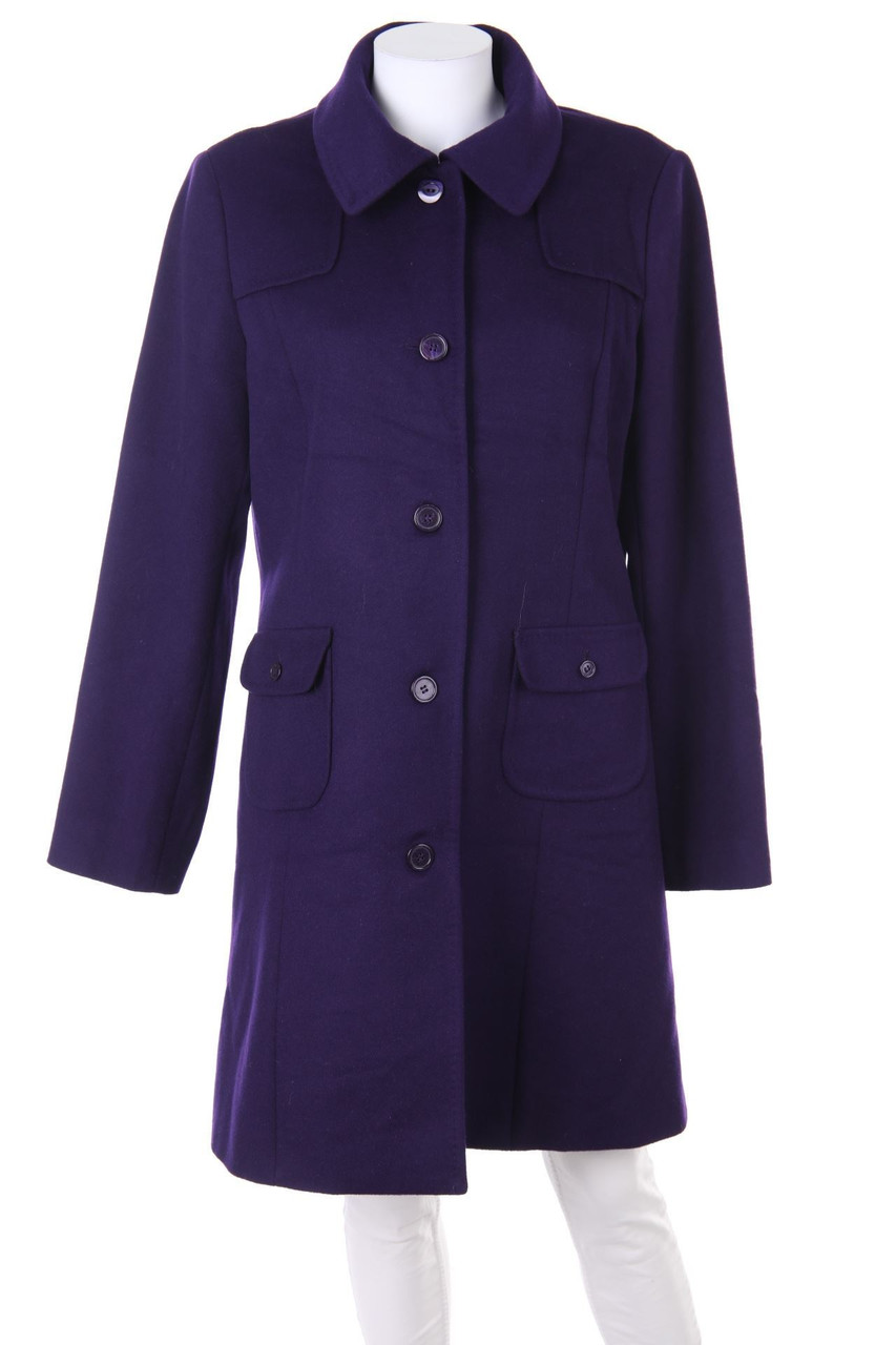 OLIVER GRANT - Mantel aus Woll-Mix mit Kaschmir - D 44