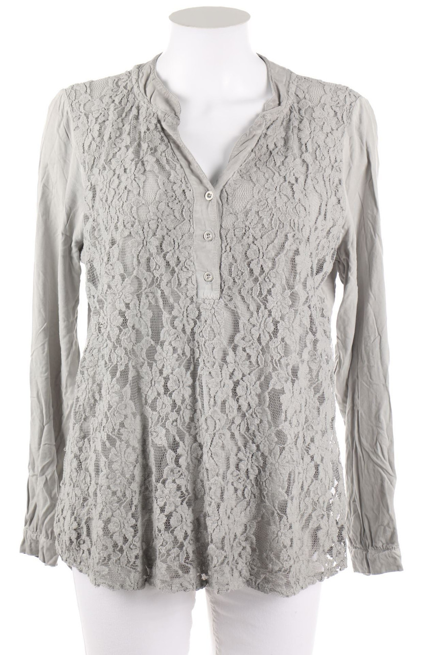 SECONDHAND - Bluse mit Spitze - L