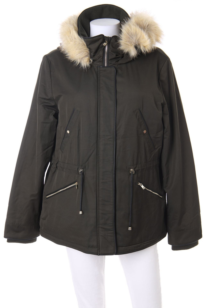 ZARA TRF - Parka mit Fake Fur-Besatz - XL