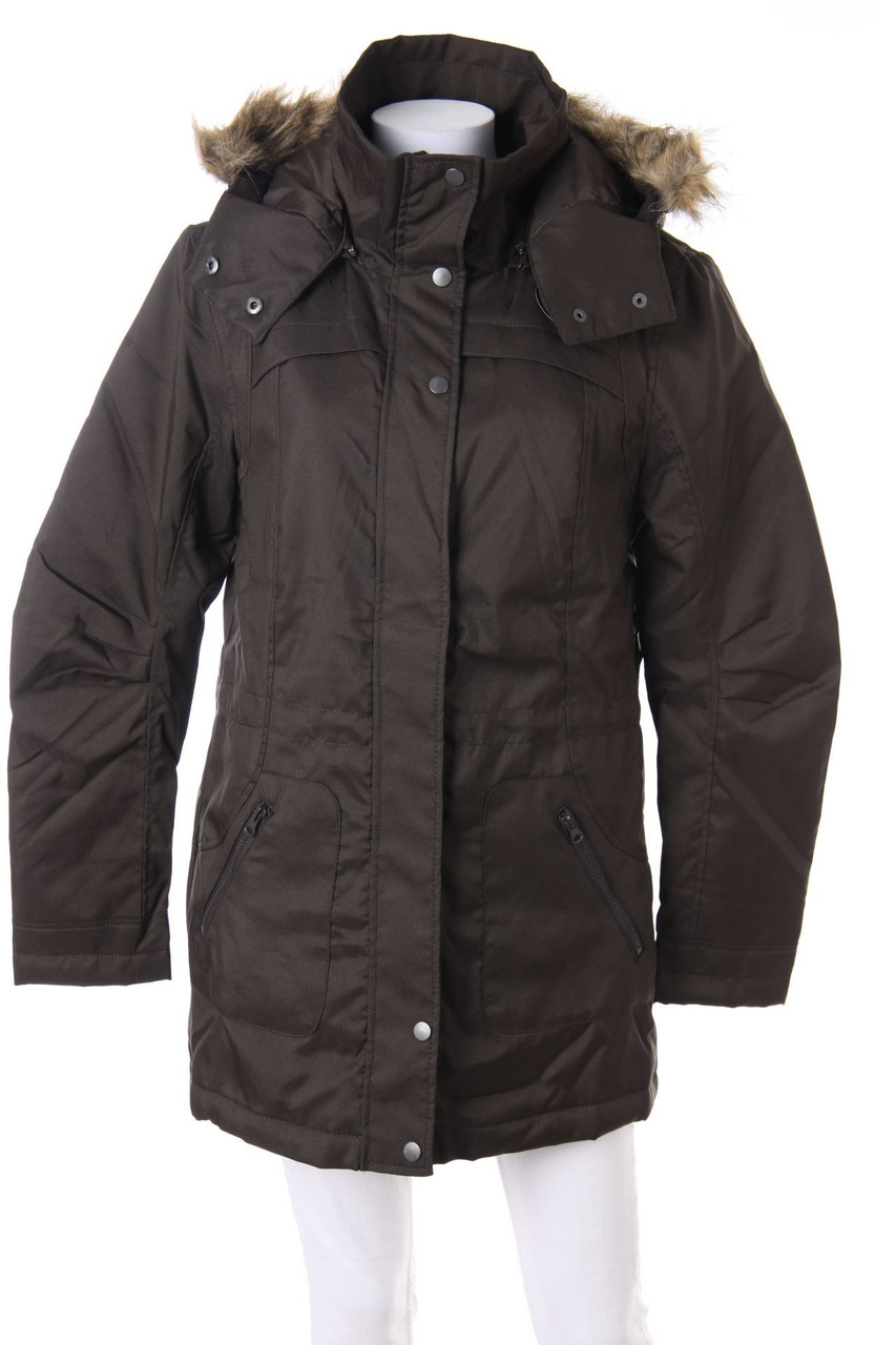 VERO MODA - wattierte Jacke mit Fake Fur-Besatz - L