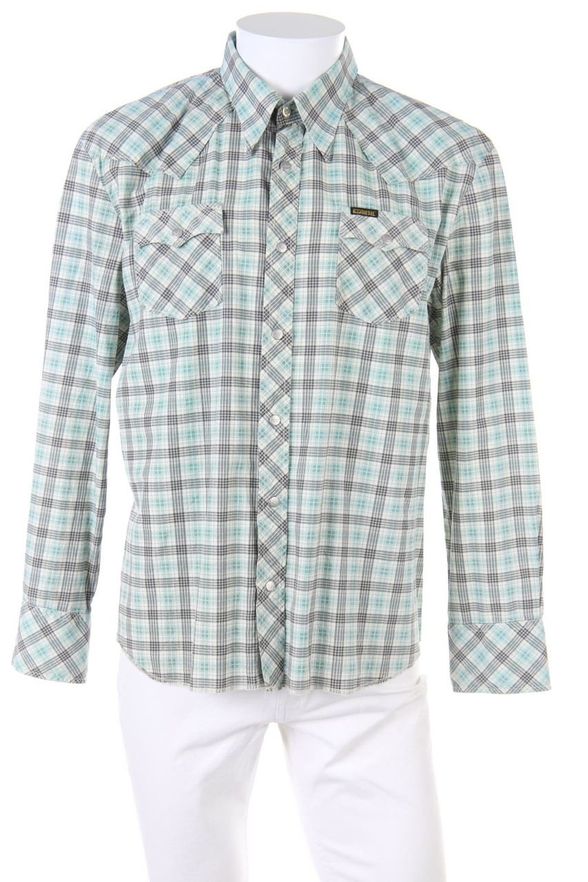 DIESEL - kariertes Hemd aus Baumwolle - XL