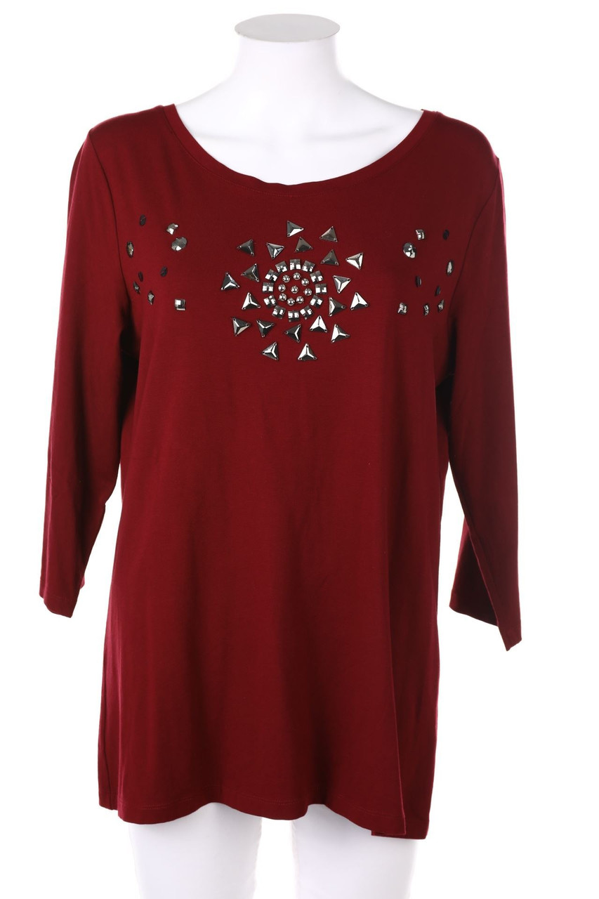 Sarah Kern - 3/4-Arm-Shirt mit Applikationen - D 46