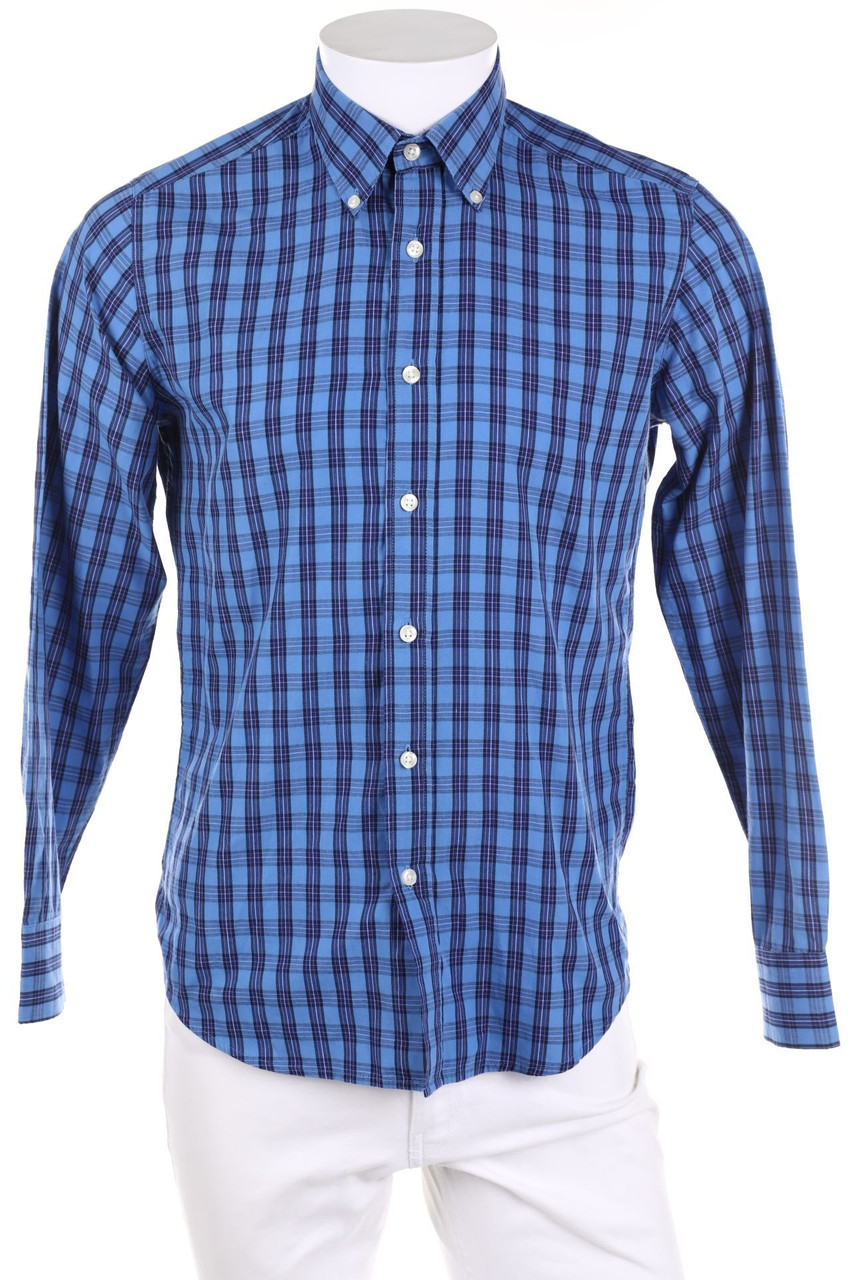 select - kariertes Button-down-Hemd - S