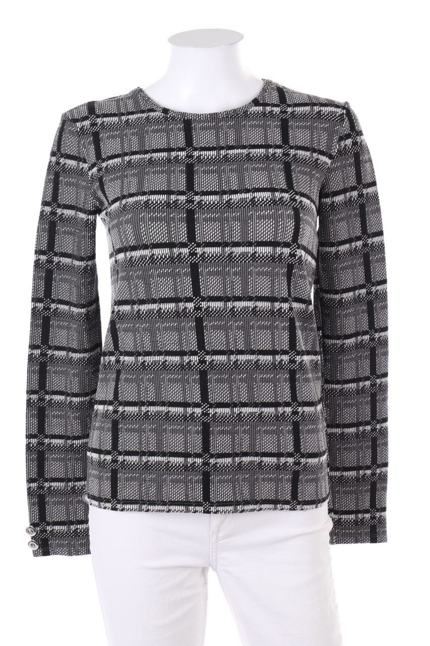 ZARA - Longsleeve-Shirt mit Karo-Muster - S