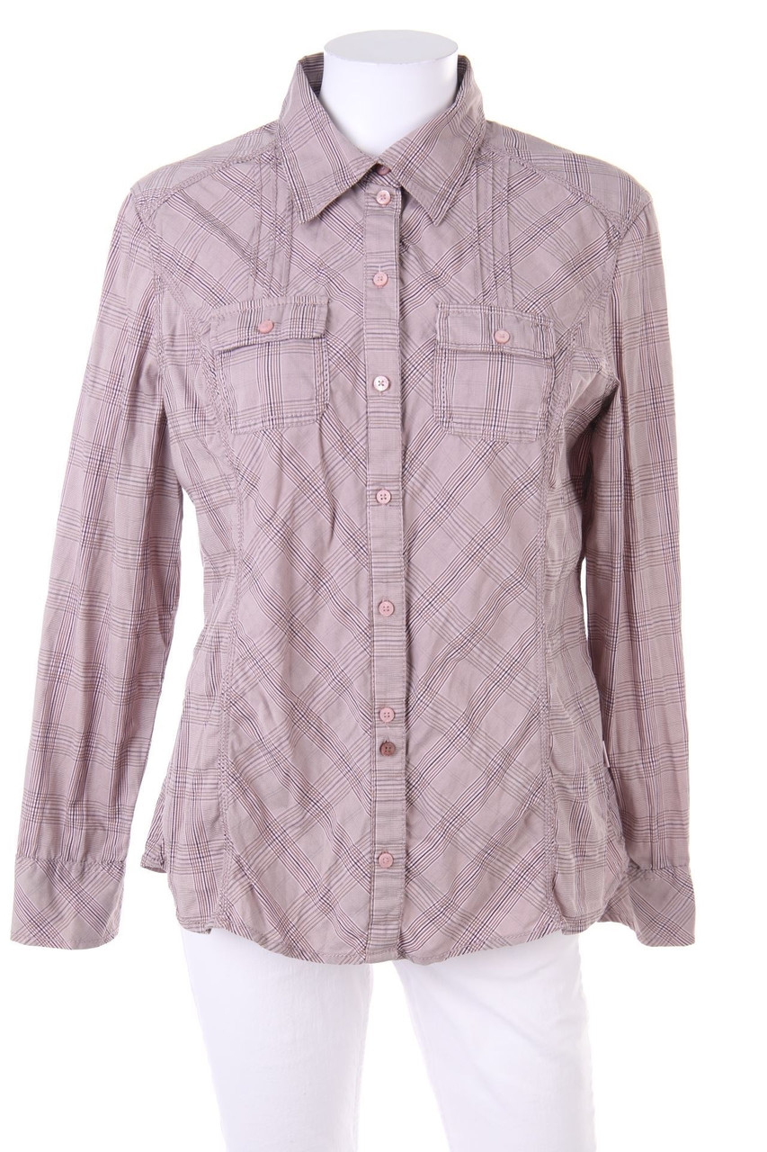 CECIL - Karo-Hemd-Bluse mit aufgesetzten Taschen - L