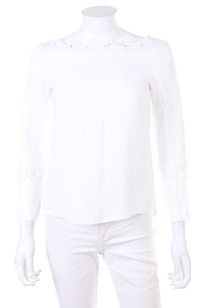 Massimo Dutti - Bluse mit Spitze - D 34