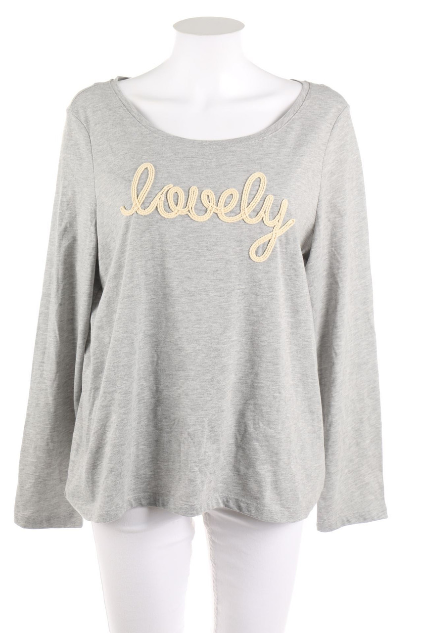 ESPRIT - Longsleeve-Shirt mit Applikationen - XXL