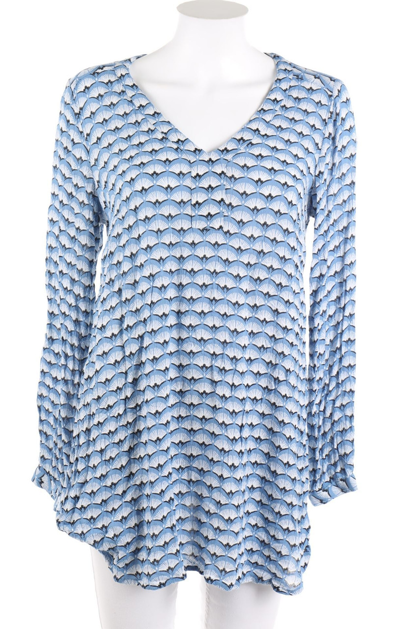 kaffe - Tunika-Bluse mit Print - D 36
