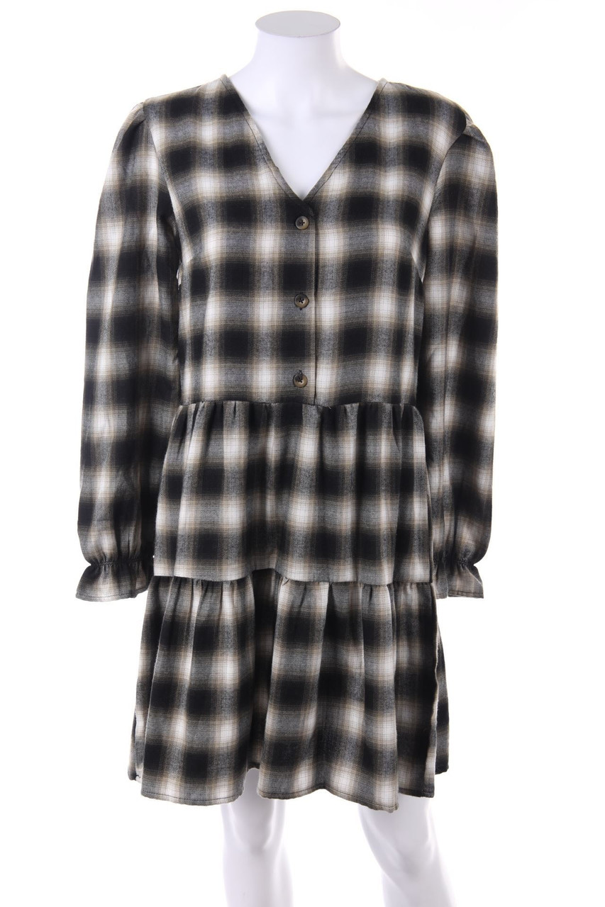 Ohne Label - Kleid mit Karo-Muster - D 40