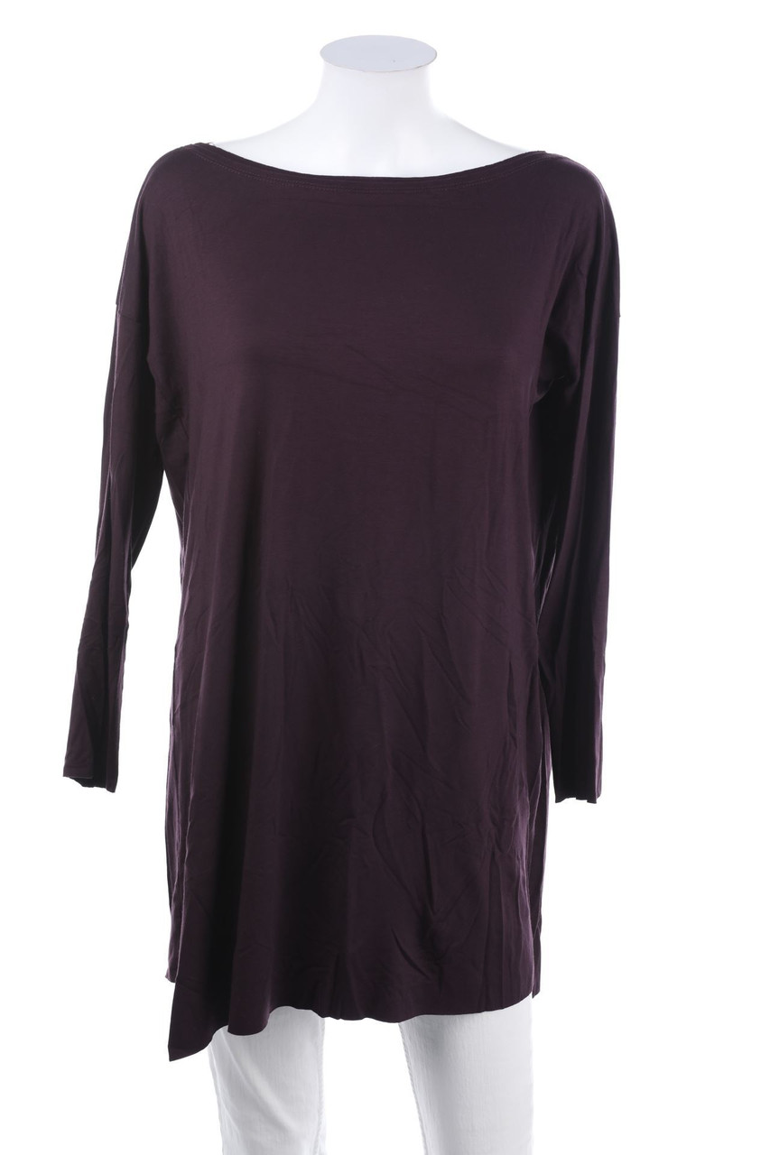 B.YU - Longsleeve-Shirt mit asymmetrischem Schnitt - S