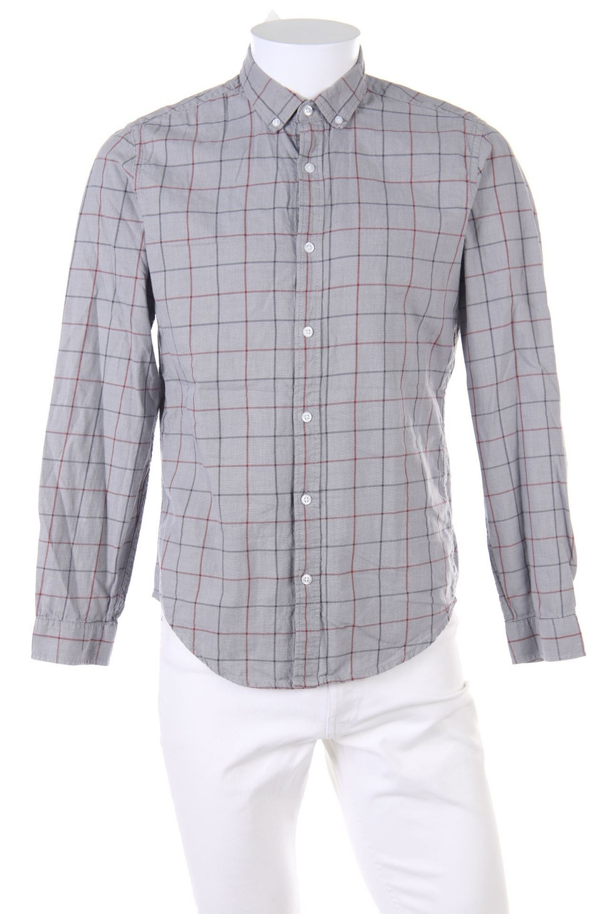 RESERVED - kariertes Button-down-Hemd - S