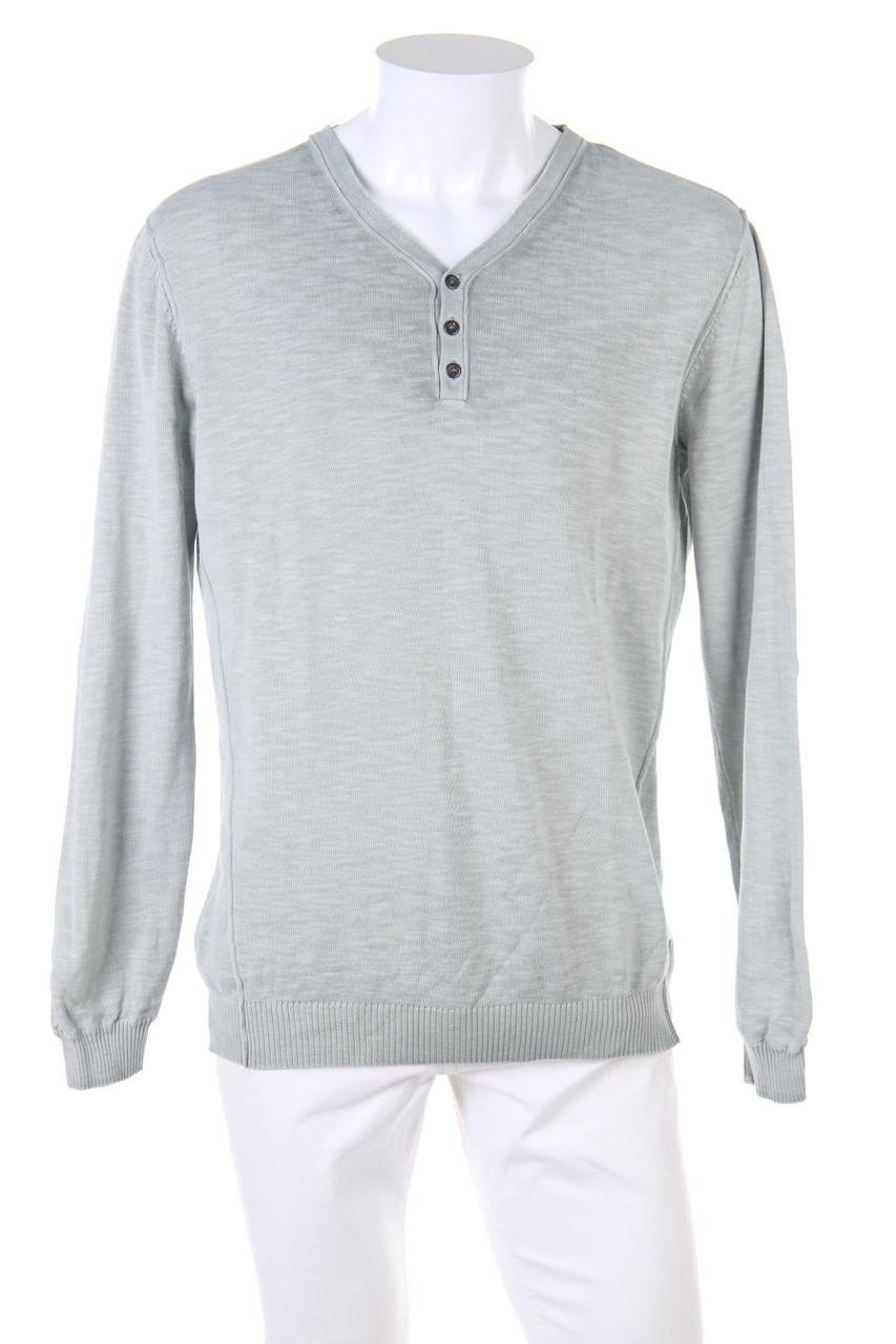 TOM TAILOR - V-Neck-Pullover aus Baumwolle - XL