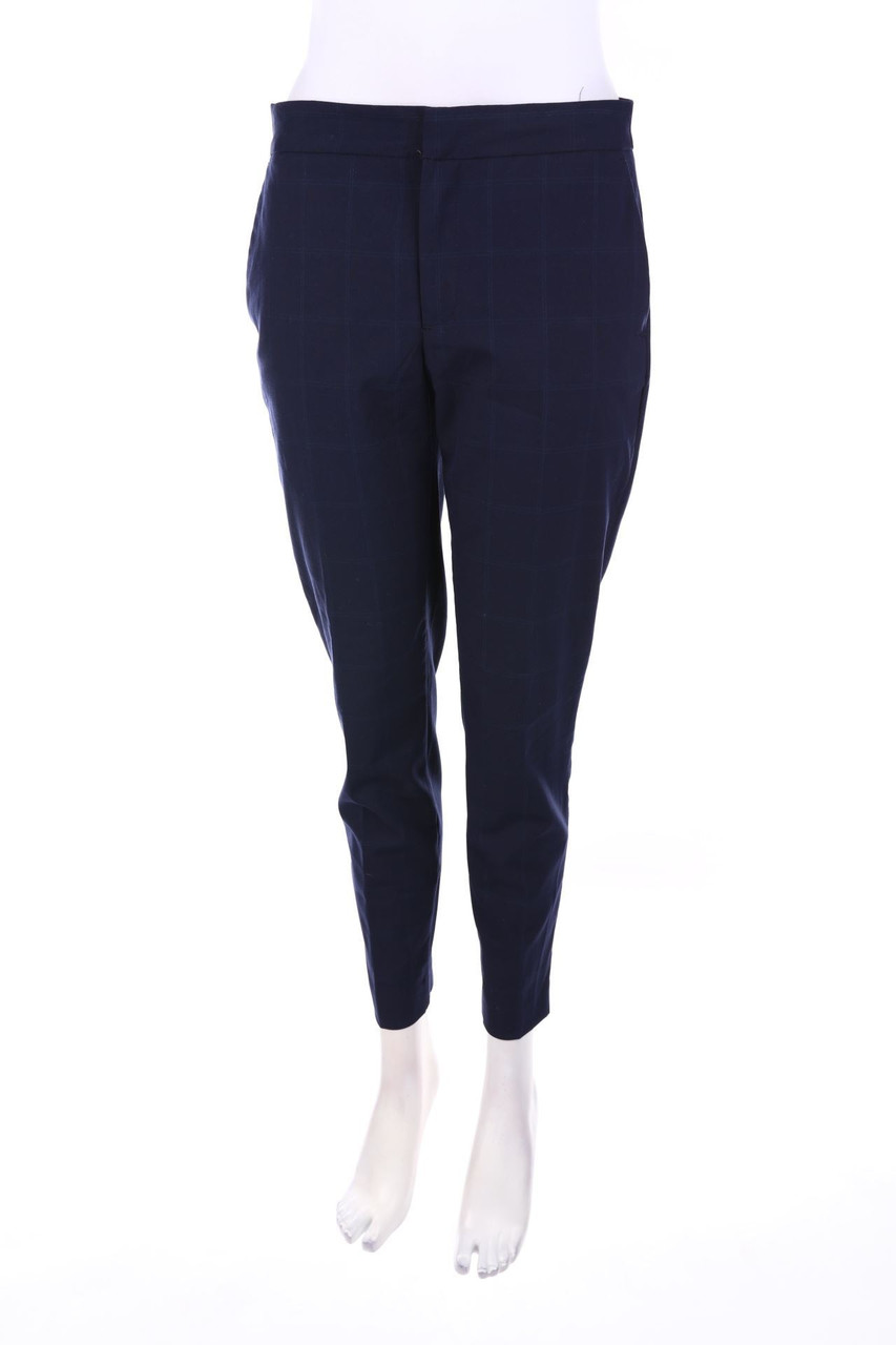 ZARA - Chino-Hose mit Karo-Muster - D 34