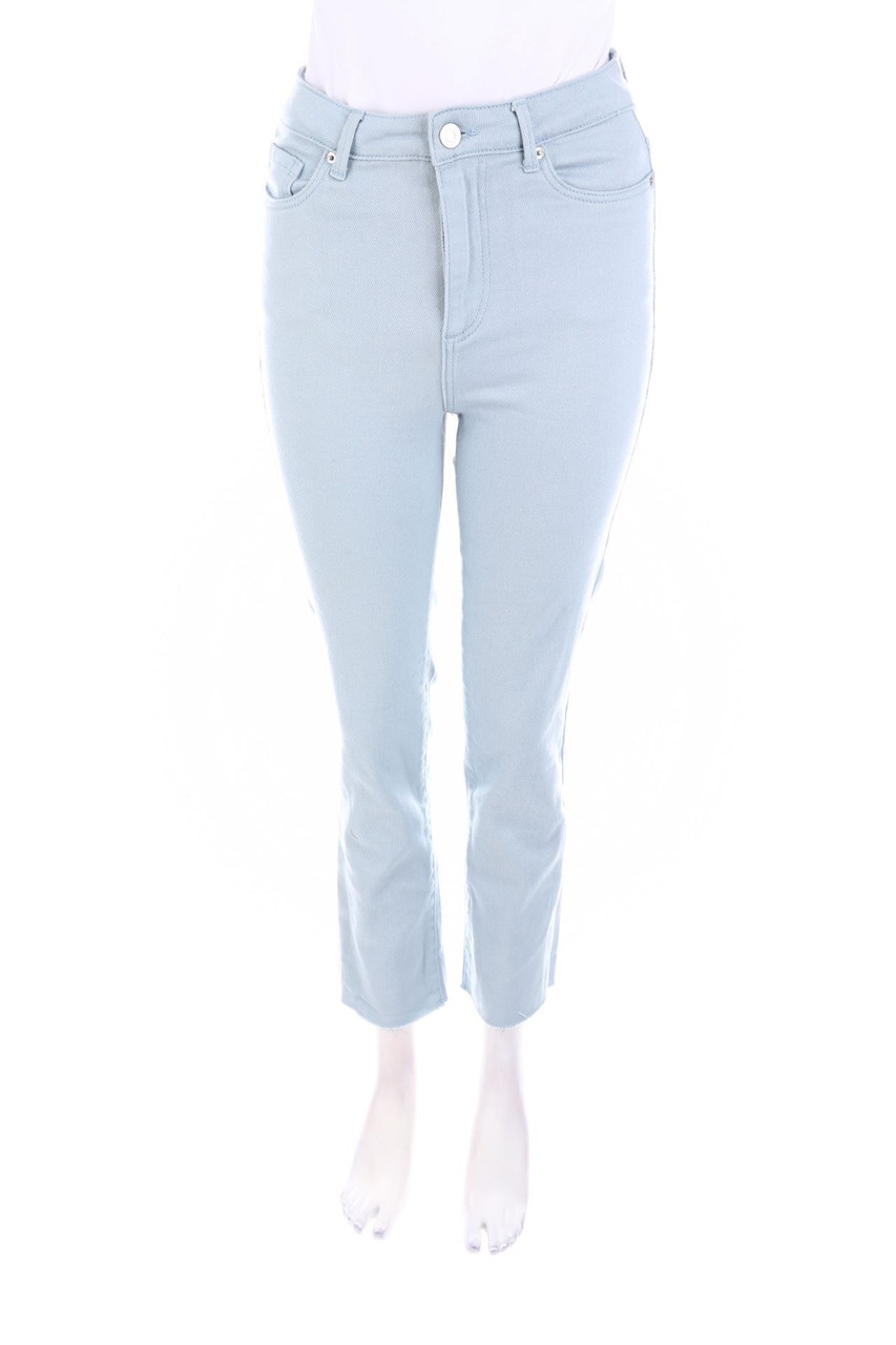 VERO MODA - Straight Cut Jeans im Used Look - M