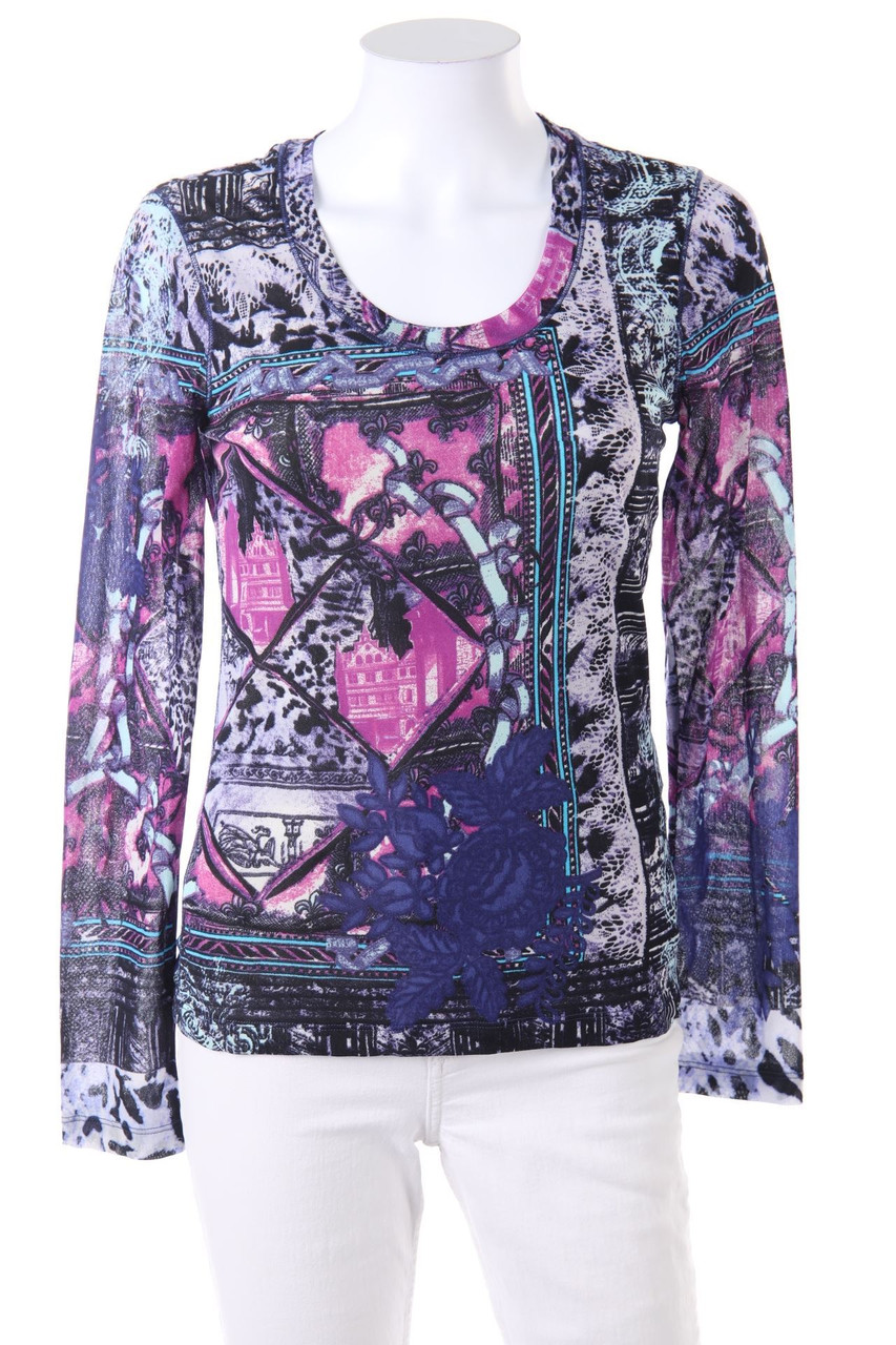 ouí moments - Longsleeve-Shirt aus Mesh mit Print - D 38