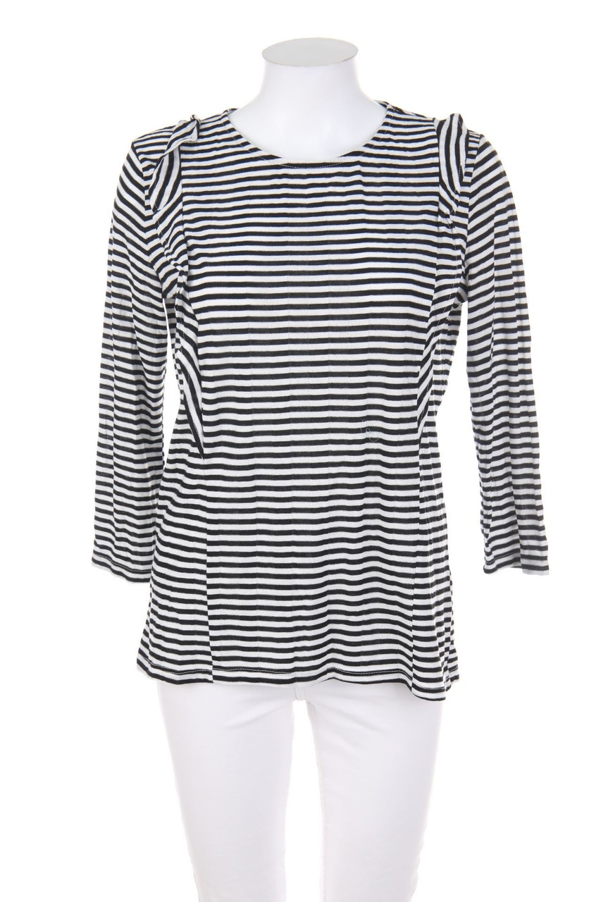 promod - Streifen-Shirt mit Volants - S