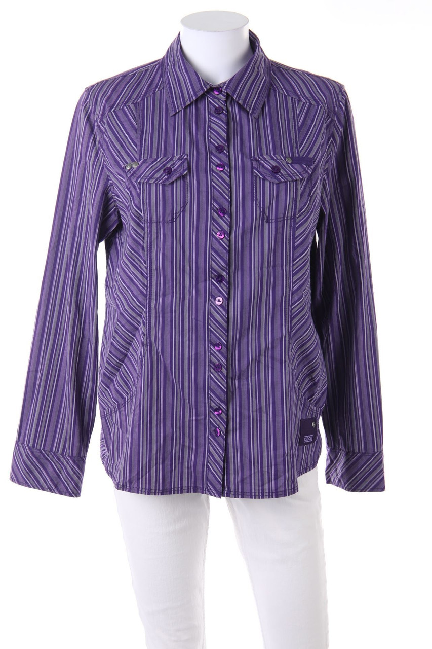 CECIL - Hemd-Bluse mit Streifen - M