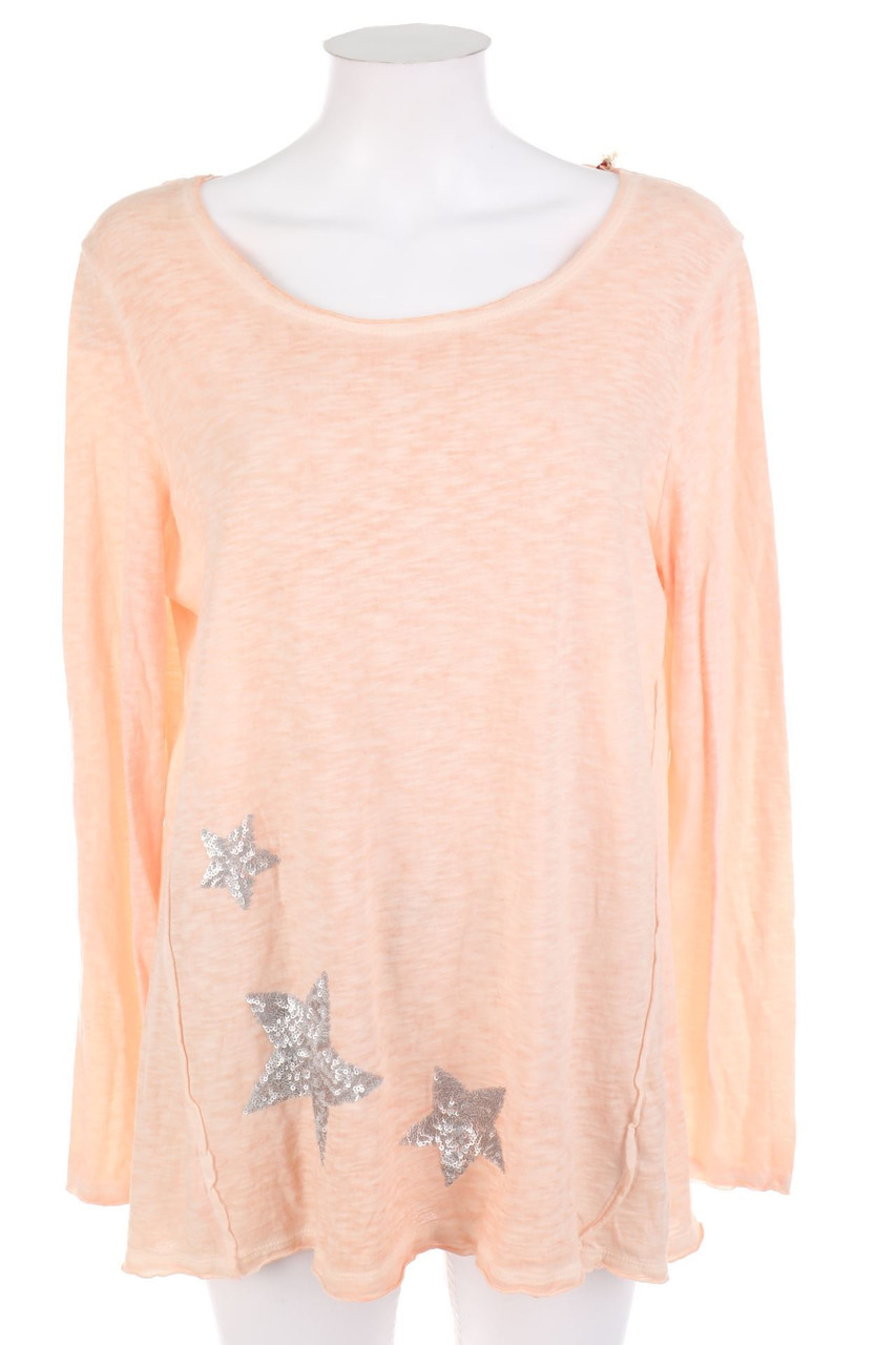 ESPRIT de corp - Longsleeve-Shirt mit Pailletten - XL