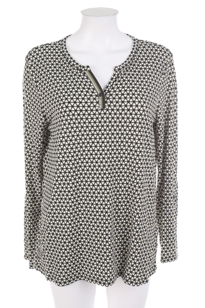 TOM TAILOR - Tunika-Bluse aus Jersey mit Roll-up-Manschette - L