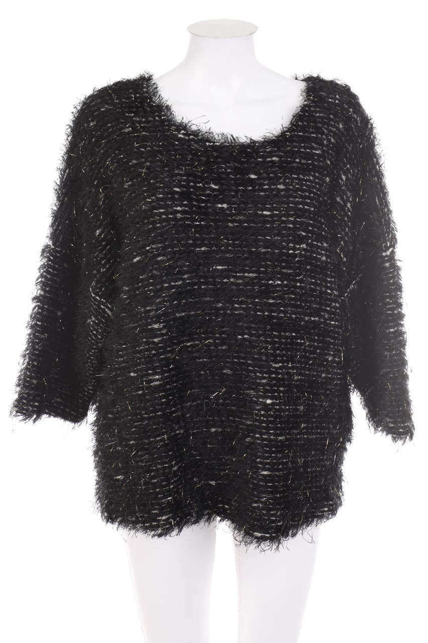 LINDEX - Batwing-Pullover mit Metallic-Effekt - L