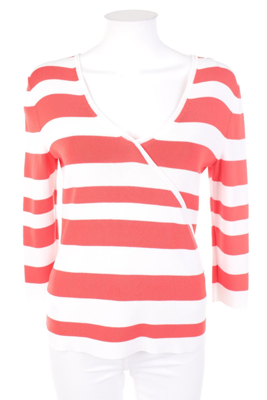 FELDPAUSCH - Strick-Pullover in Wickel-Optik aus Viskose-Mix - S