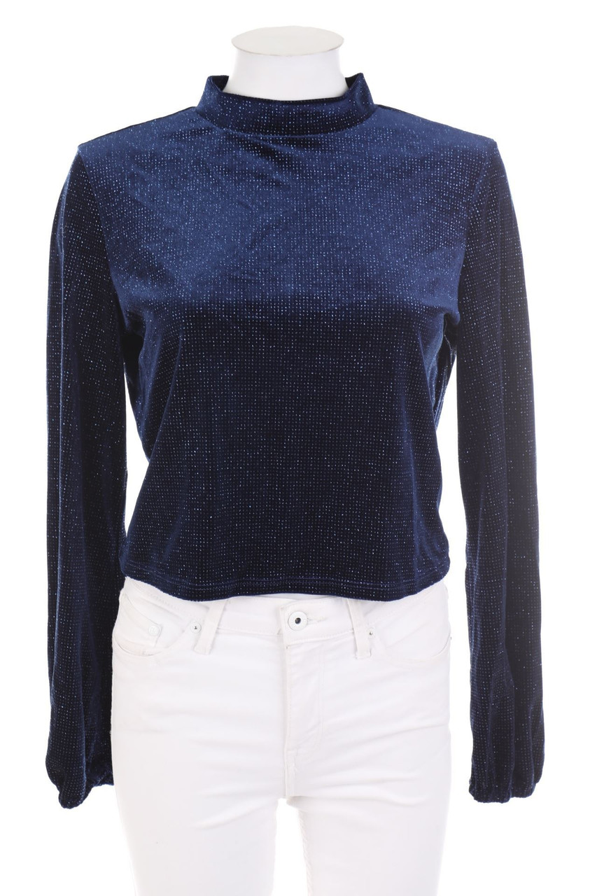 TALLY WEiJL - Samt-Bluse mit Metallic-Effekt - L